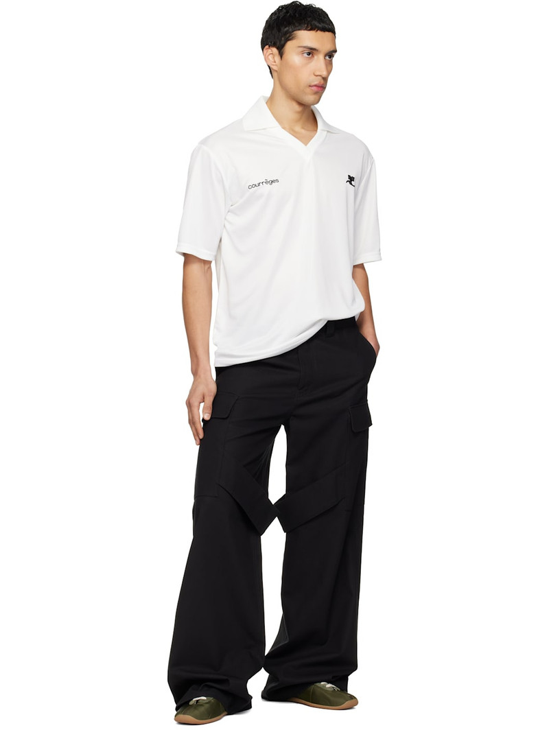 courrèges White Oversized Sports Polo outlook