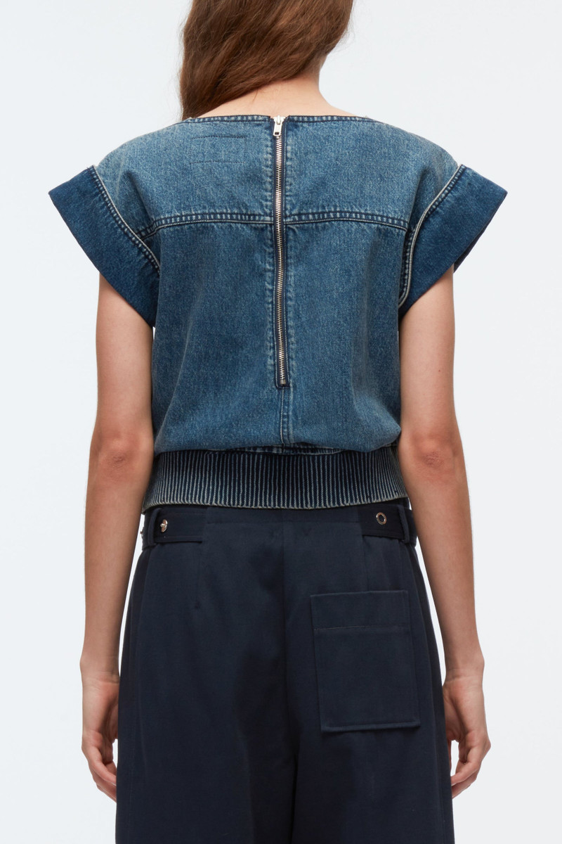 Deconstructed Denim Top 4