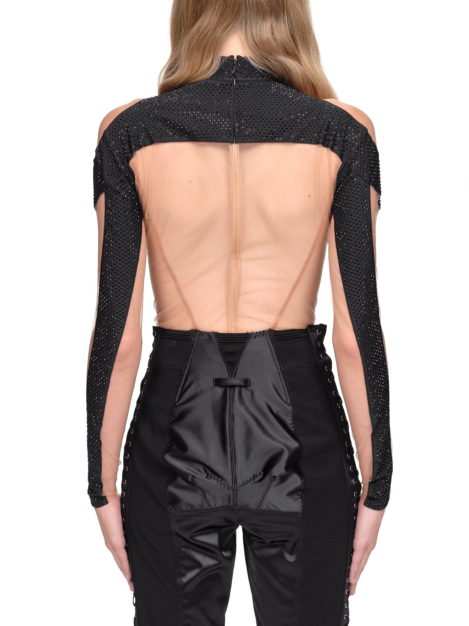 Illusion Neckline Bodysuit - 3