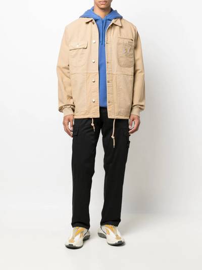 Carhartt logo-patch detail shirt jacket outlook