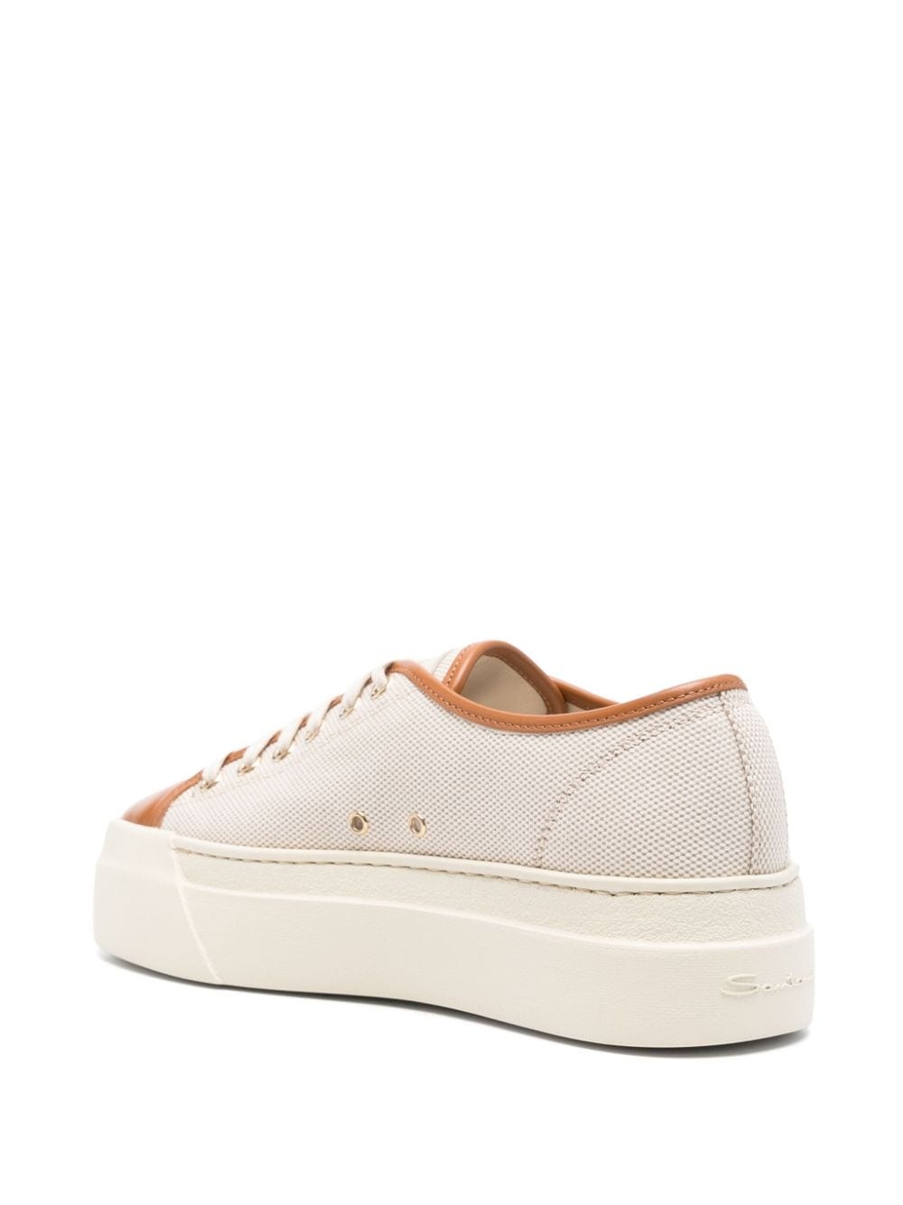 canvas platform sneakers - 3