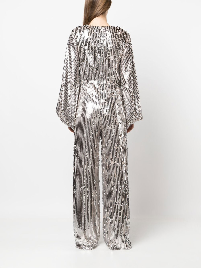 V-neck sequin jumpsuit 4