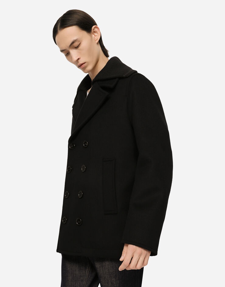 Wool and cashmere peacoat - 5