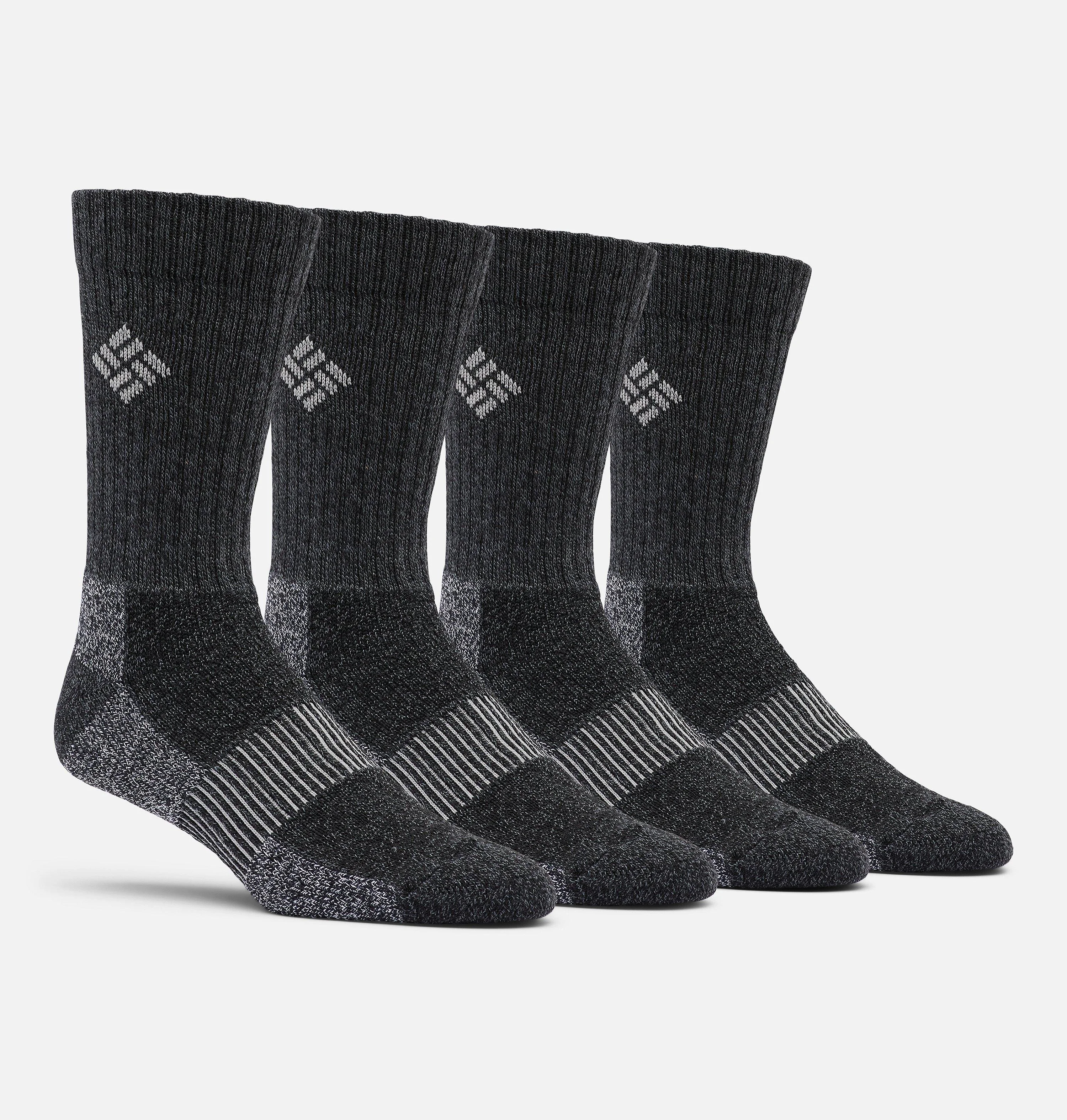Men's Moisture Control Basic Crew Socks - 4 Pack - 1