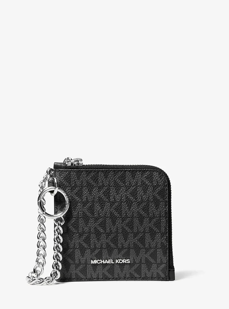 Jet Set Travel Medium Signature Logo Chain Wallet - 1