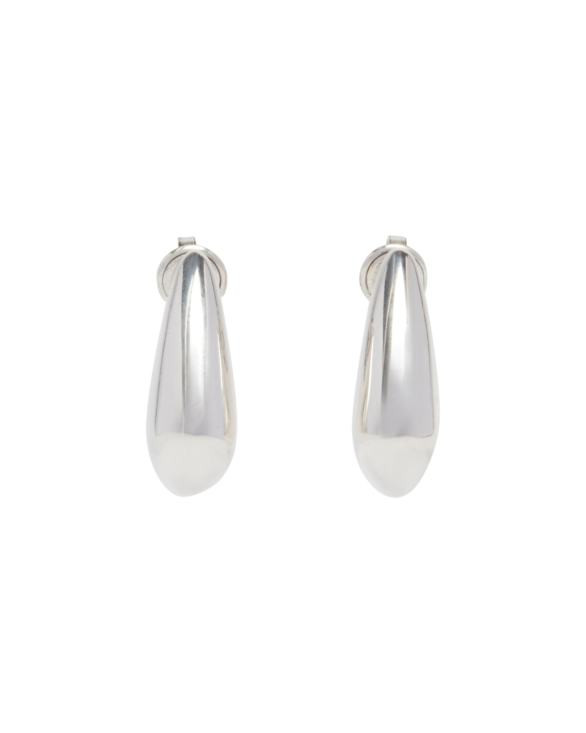 Silver Fin Mini Earrings - 2