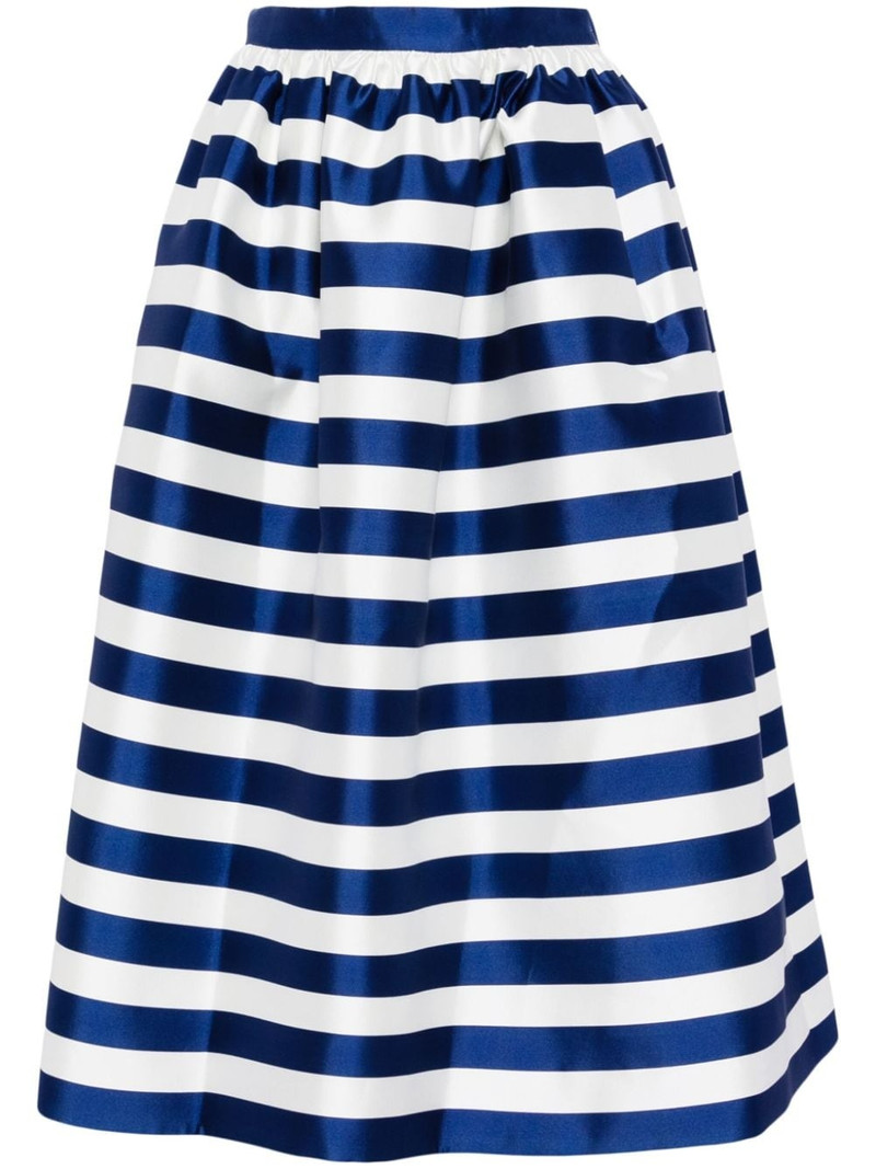 striped flared skirt 1
