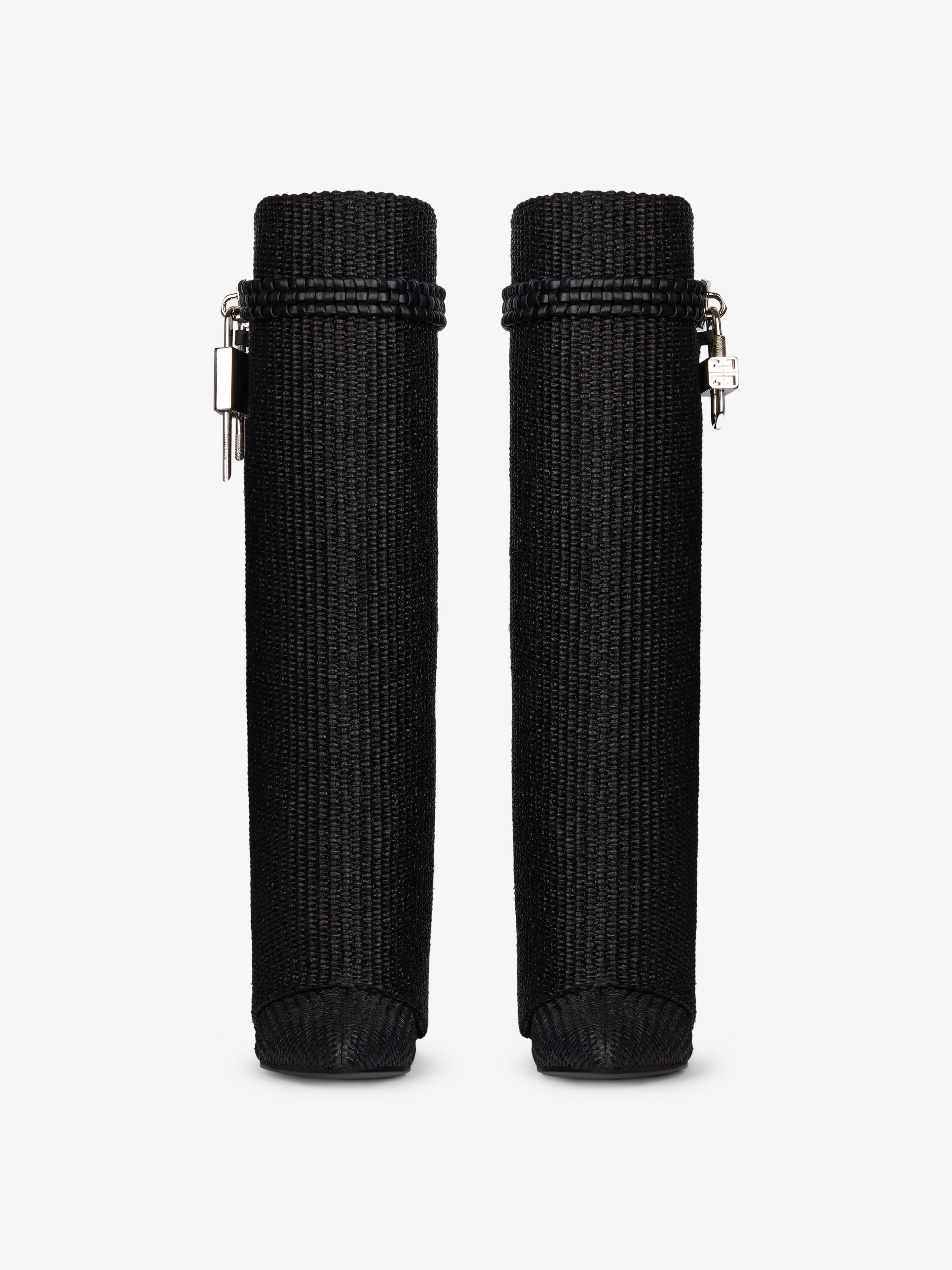 SHARK LOCK BOOTS IN RAFFIA - 2