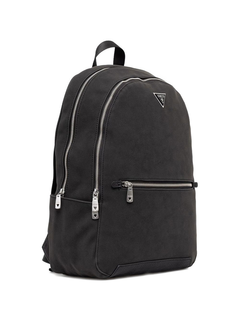 Torino logo-plaque zipped backpack 3