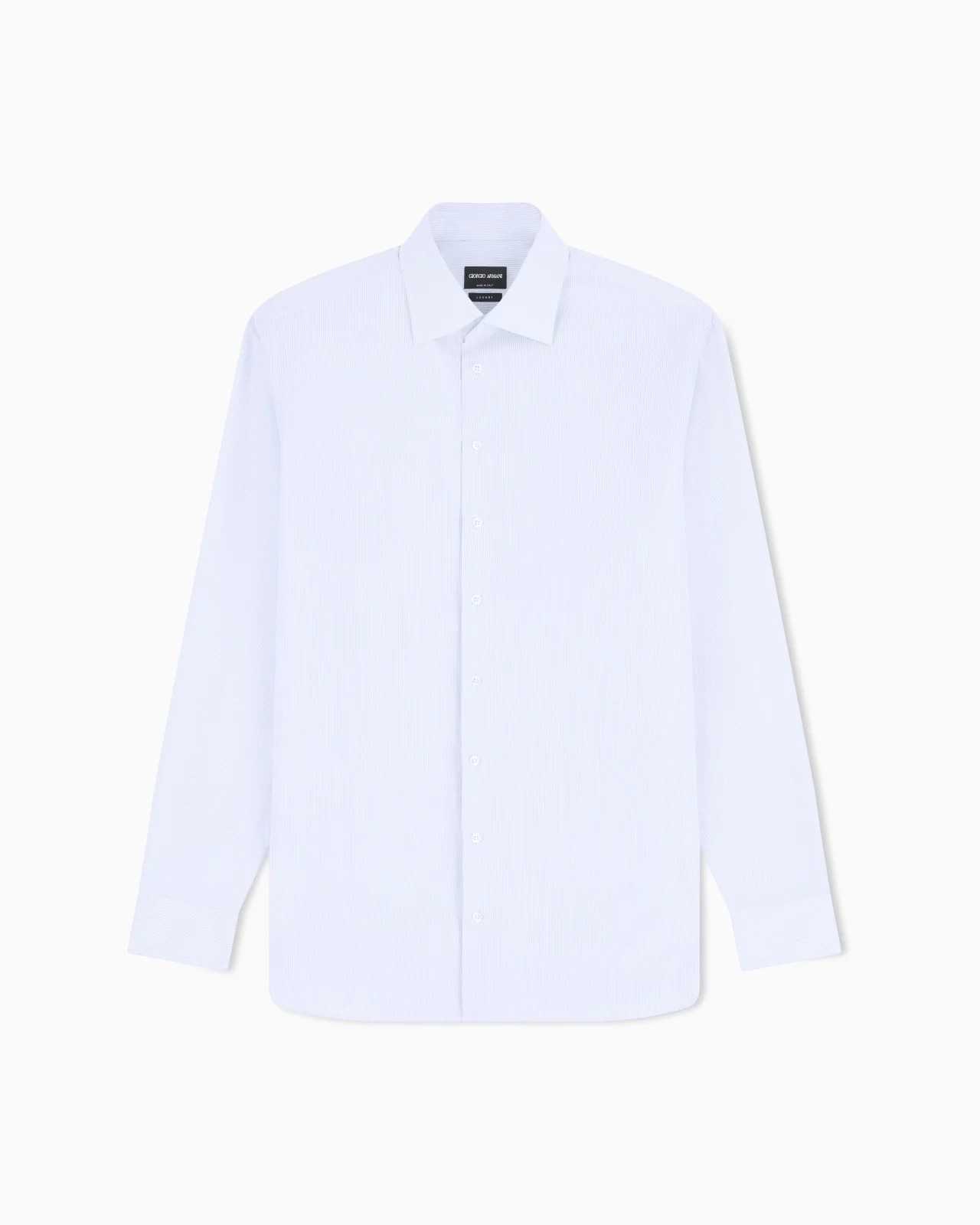 REGULAR-FIT SHIRT IN LUXURY STRIPED COTTON - 1