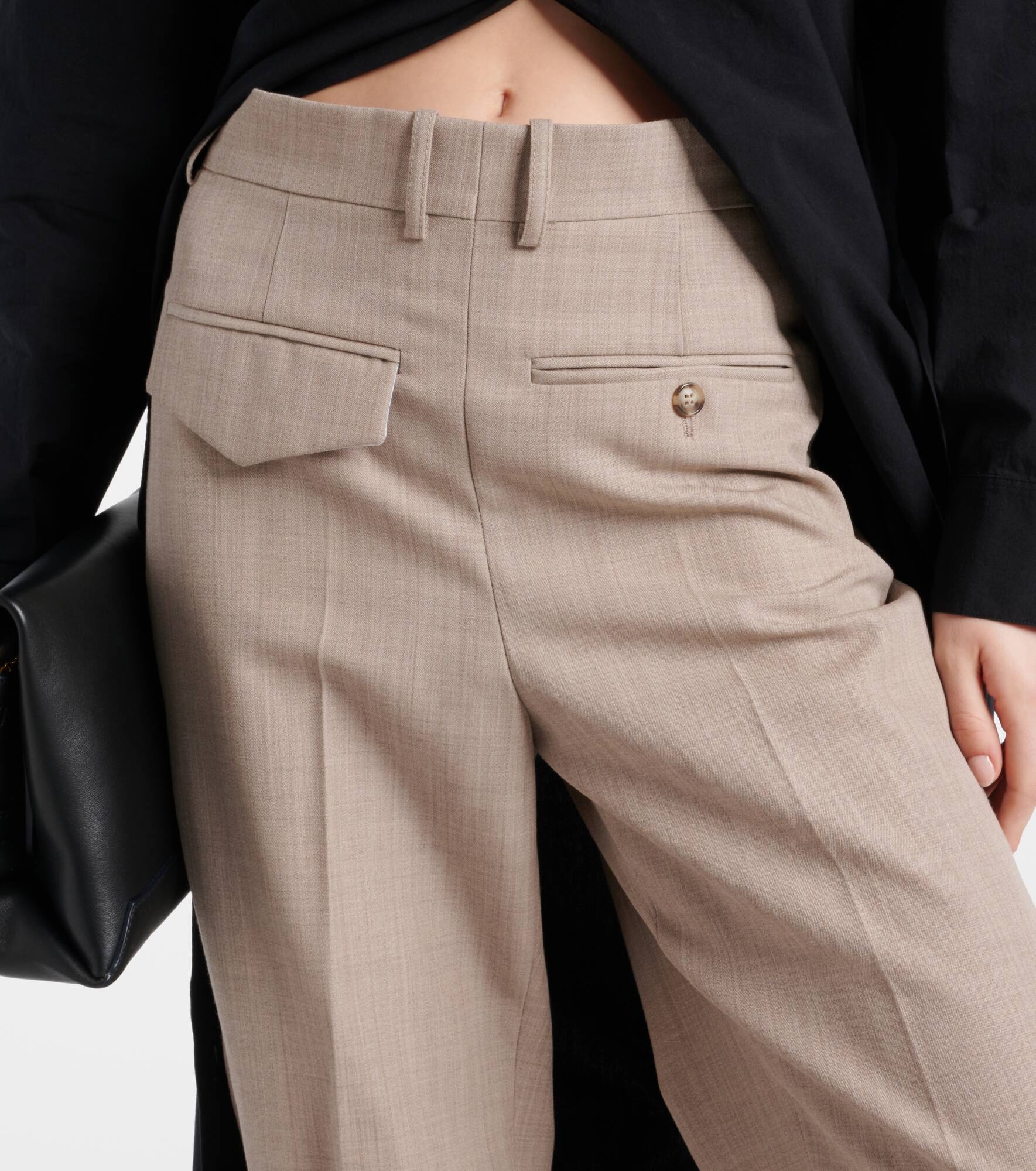 Virgin wool straight pants - 4