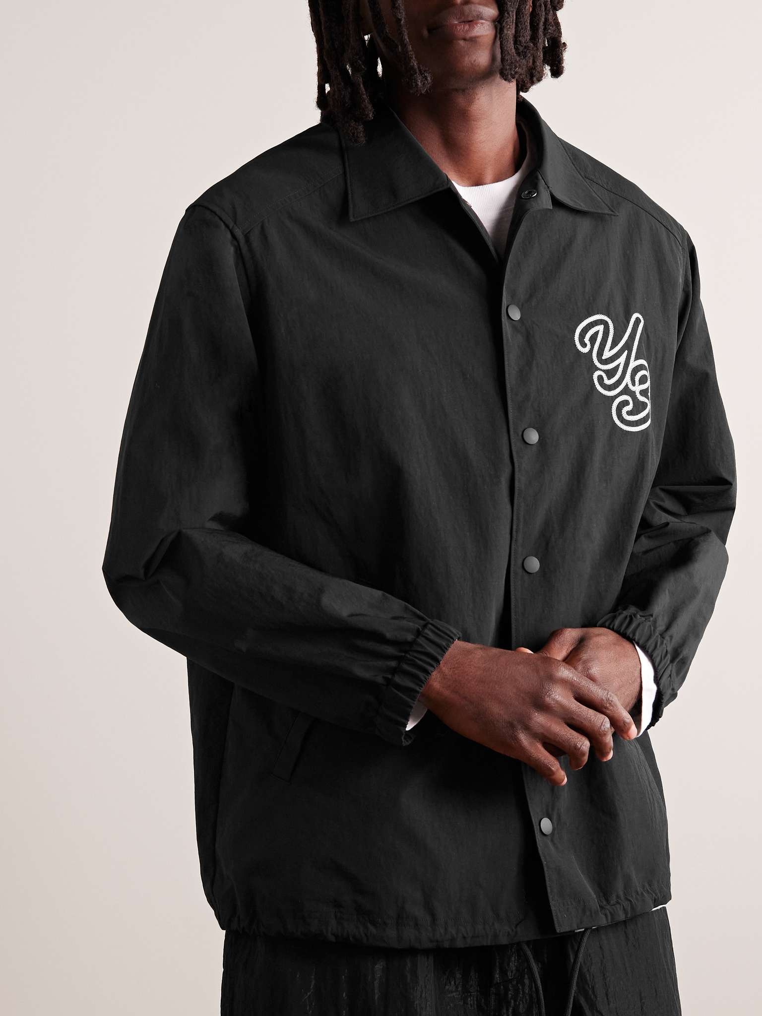 Logo-Embroidered Recycled-Shell Jacket - 4