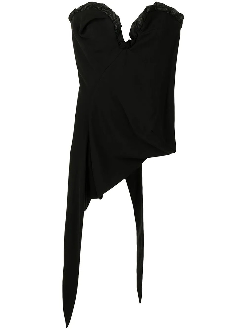 VISCOSE/VOILE CORSET BLACK 1