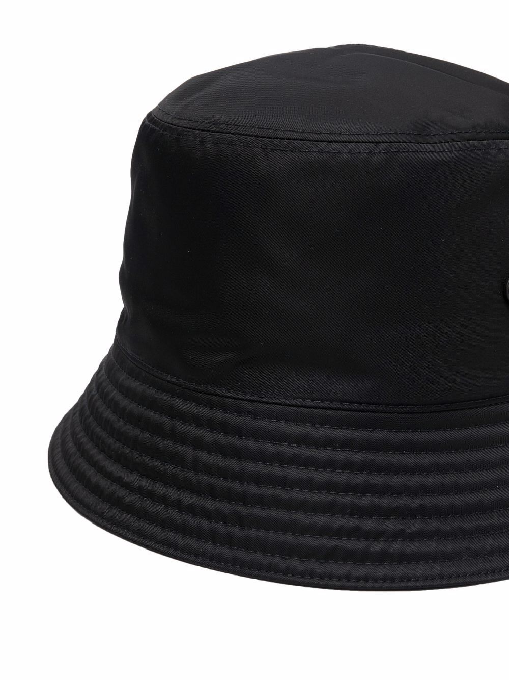 baseball-panel leather bucket hat - 2