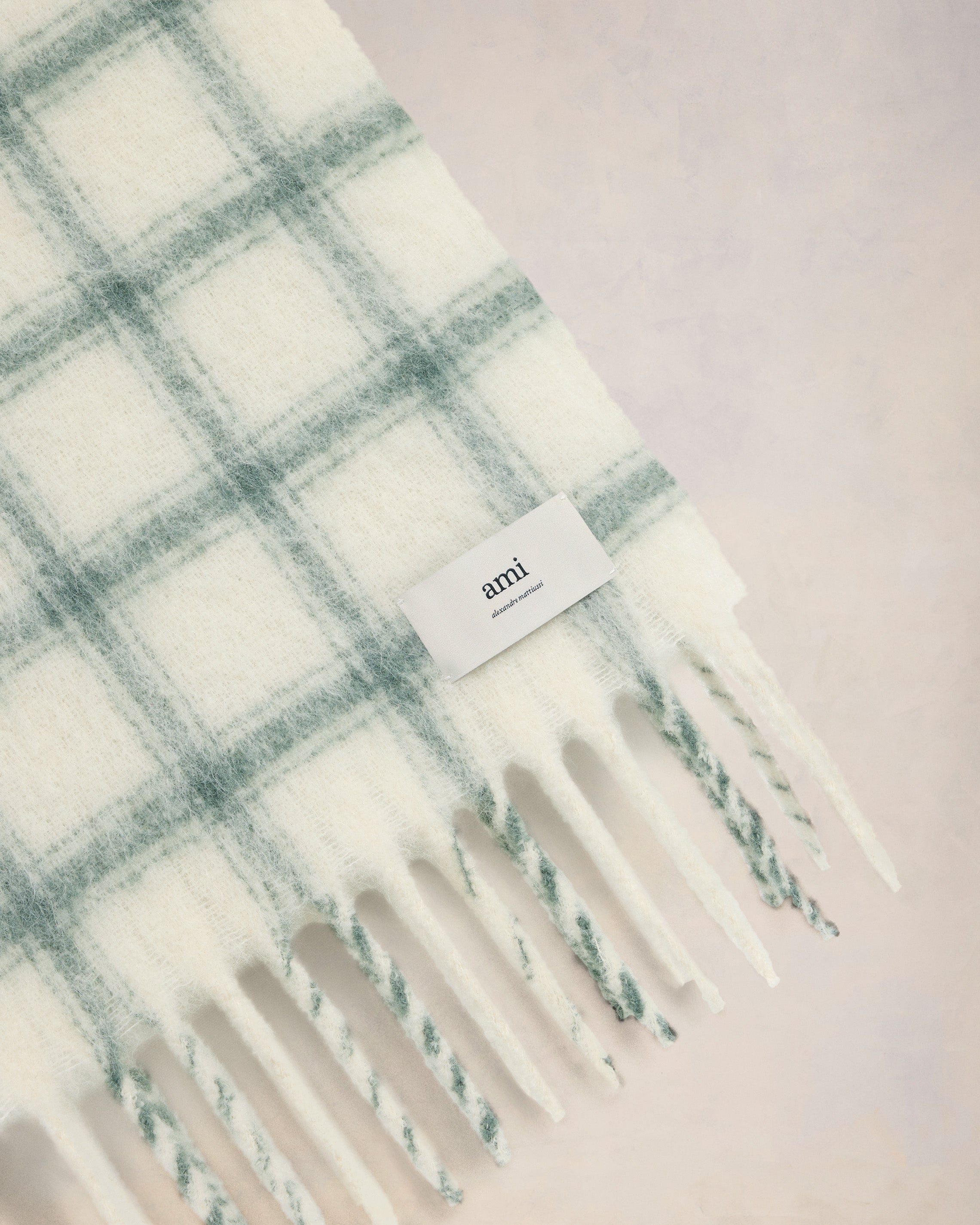 CHECKERED AMI LABEL SCARF - 3