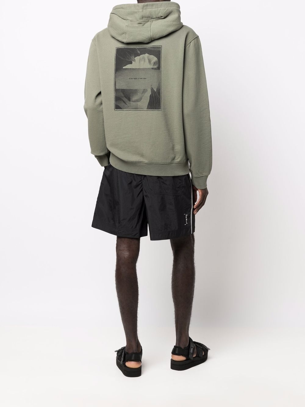 logo-print drawstring hoodie - 2