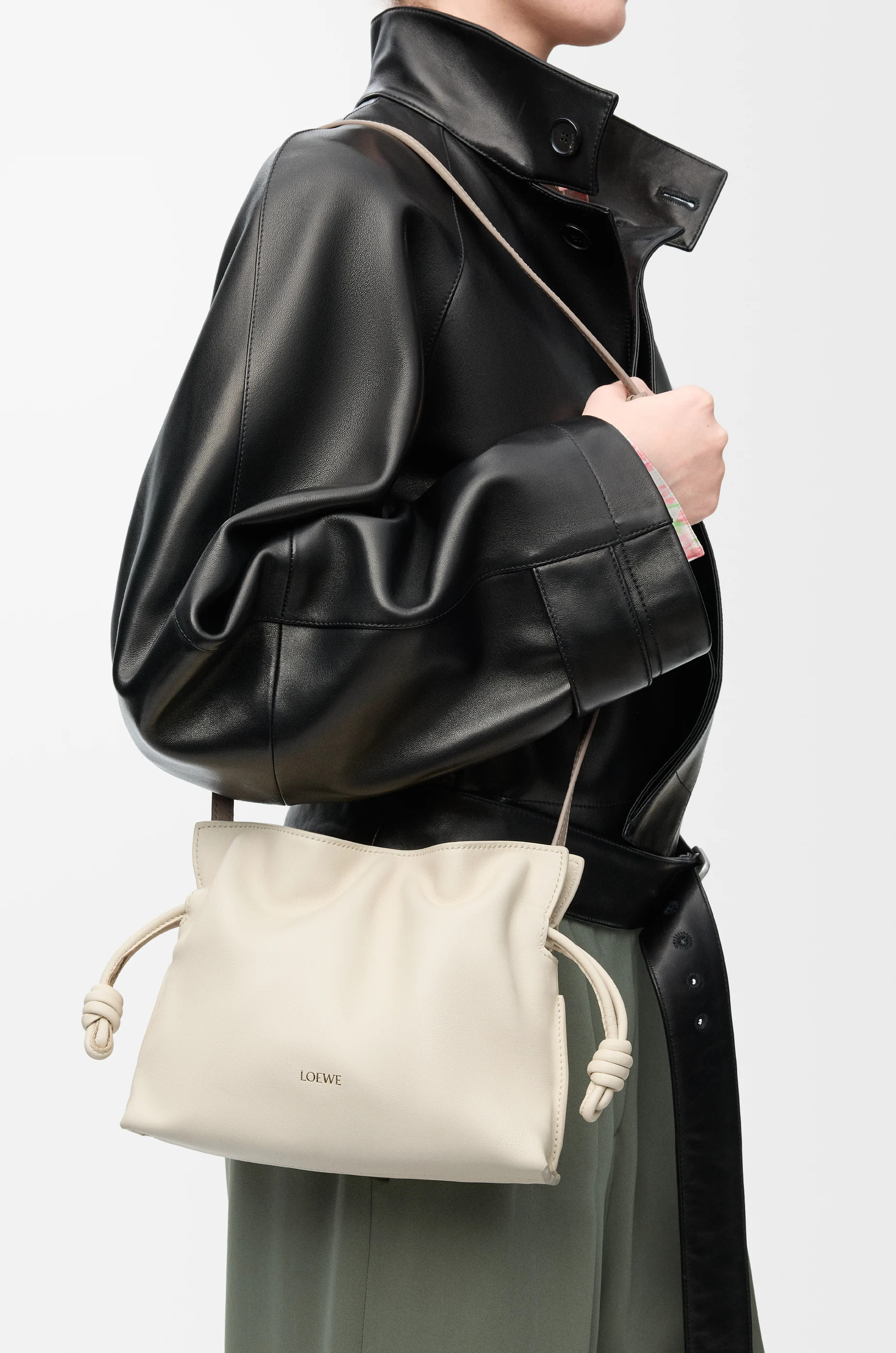 Mini Flamenco clutch in nappa calfskin - 3