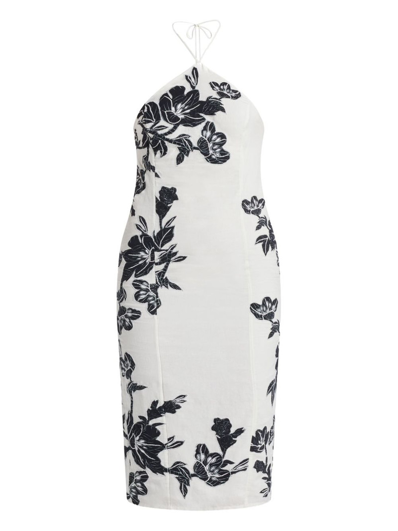 Aahi floral halterneck midi dress 1