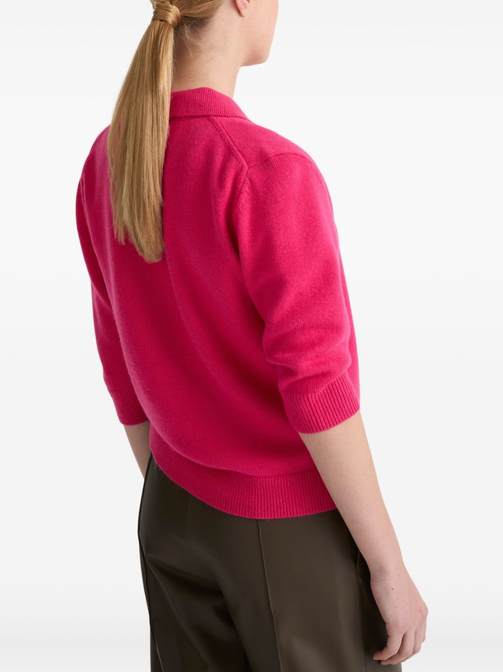 knitted polo shirt - 3