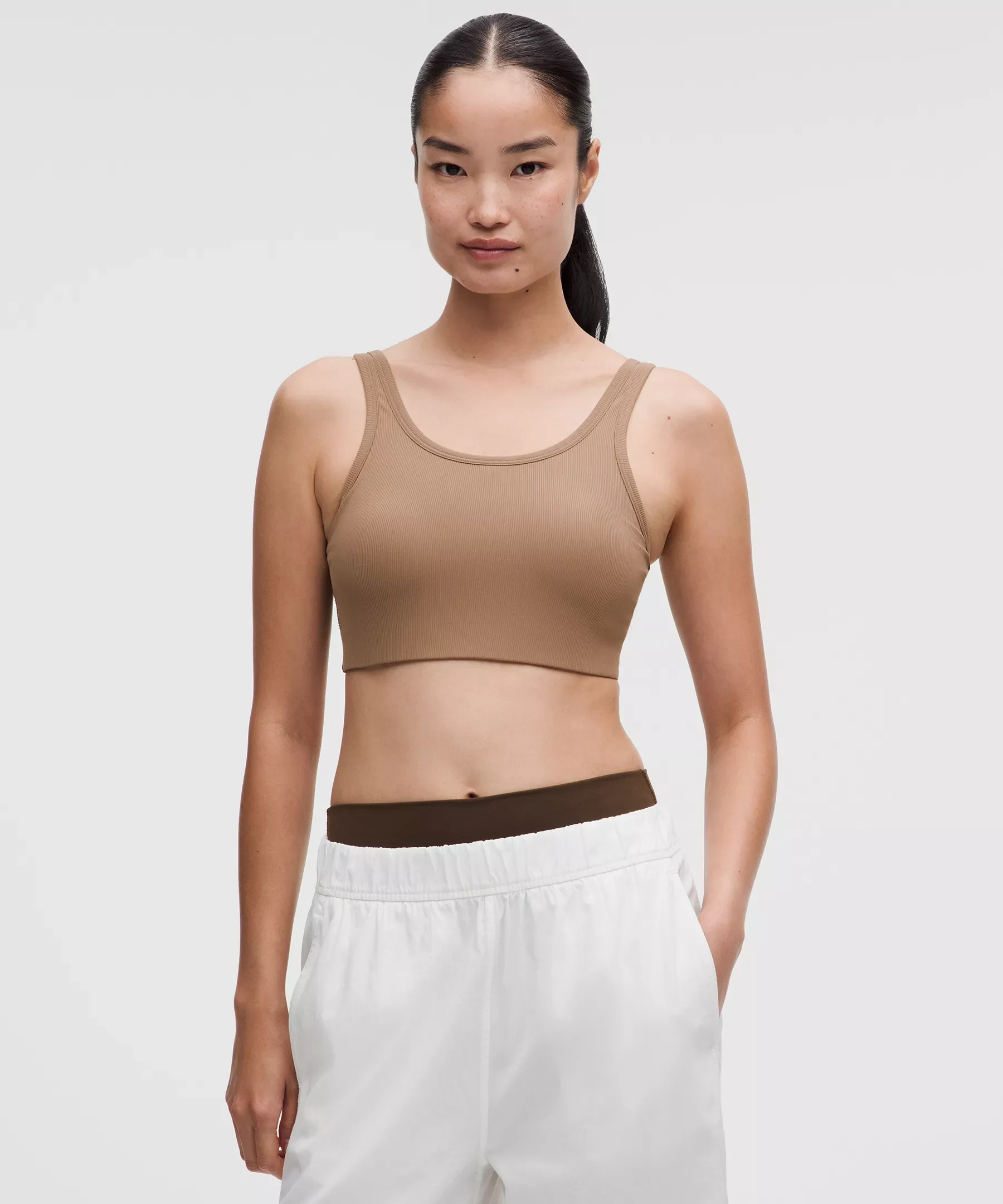 Nulu Ribbed Scoop-Neck Bra *Light Support, B/C Cup - 1