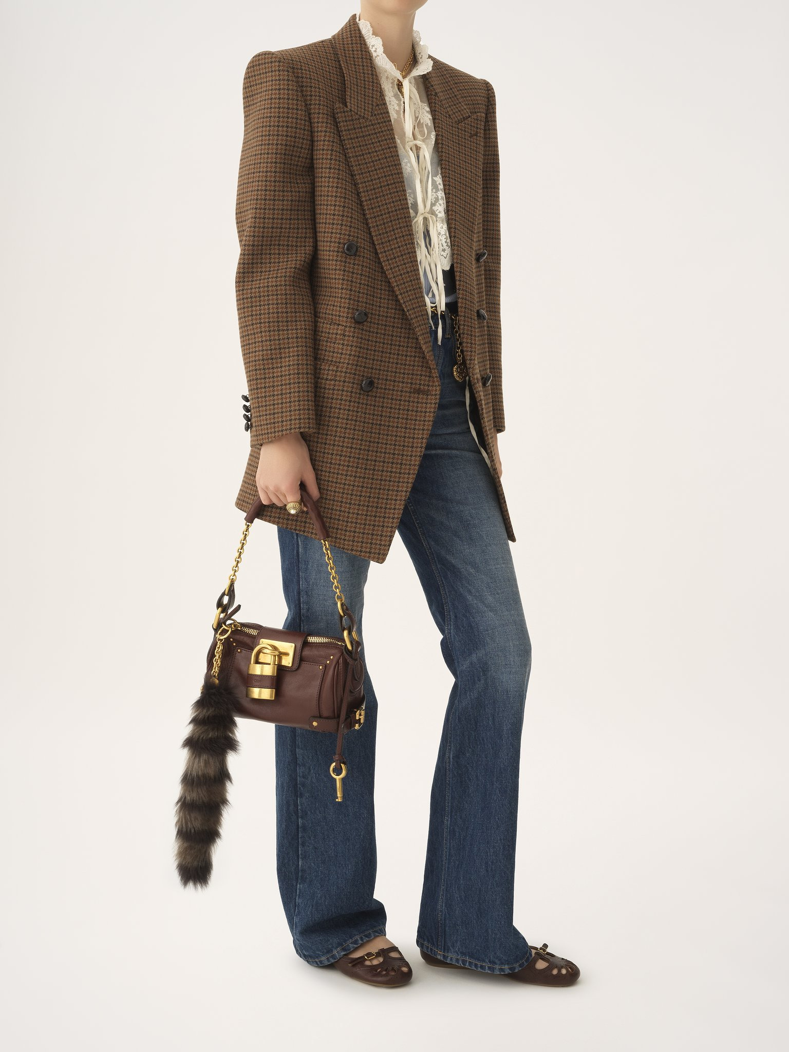 SMALL PADDINGTON CHAIN BAG IN GRAINED LEATHER - 7