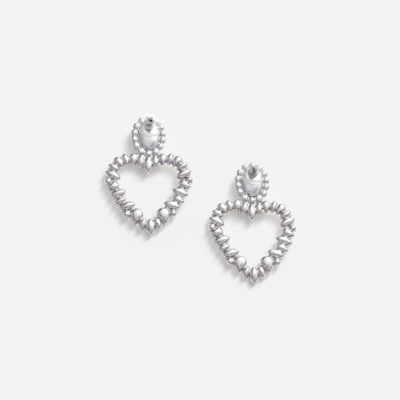 self-portrait Crystal Heart Earrings outlook