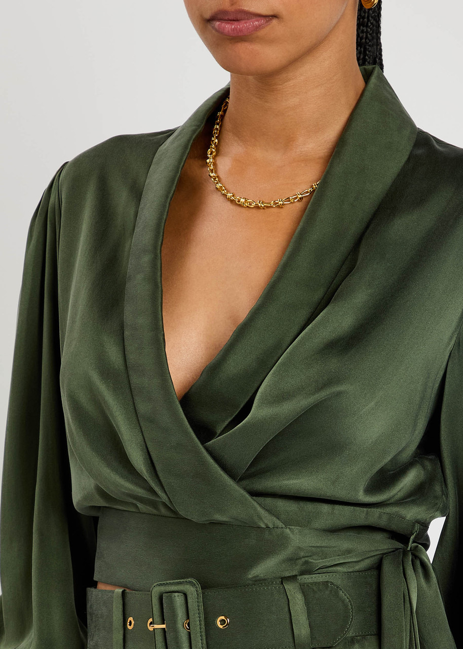 Zimmermann Silk Wrap Top - 5