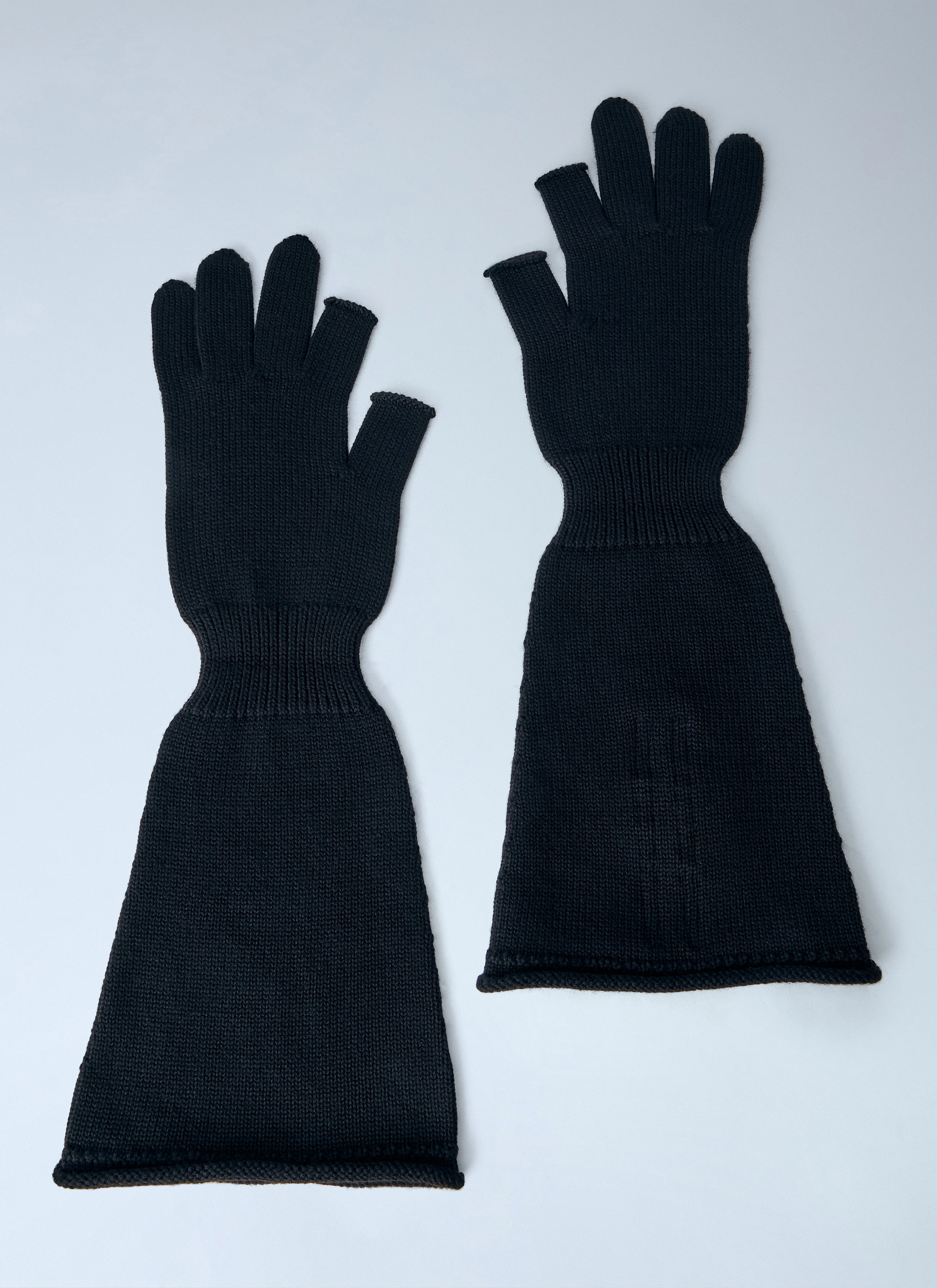 Rick Owens Men Extended Knit Gloves - 1