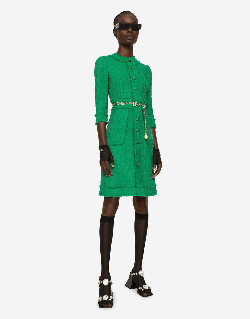 Dolce & Gabbana Raschel tweed midi dress - F6ARXTFMMHNV0402 | REVERSIBLE