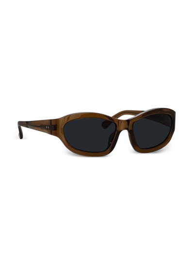 LINDA FARROW x Dries Van Noten geometric-frame sunglasses outlook