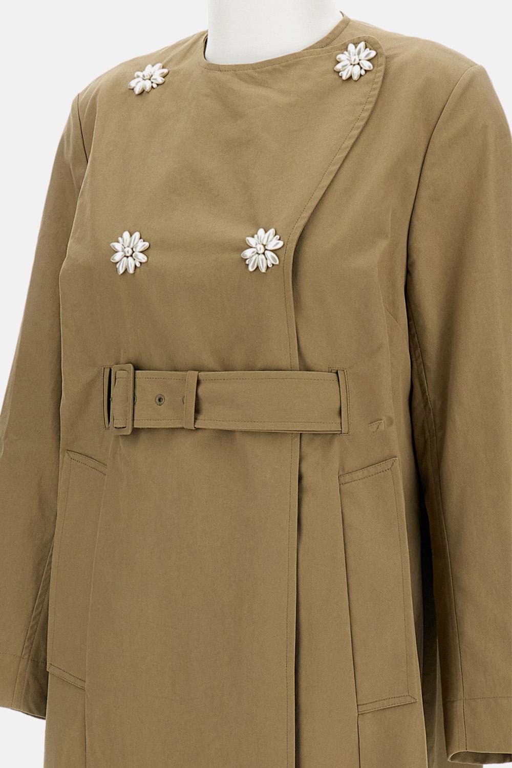 Long trench with belt and multiple slits - 4