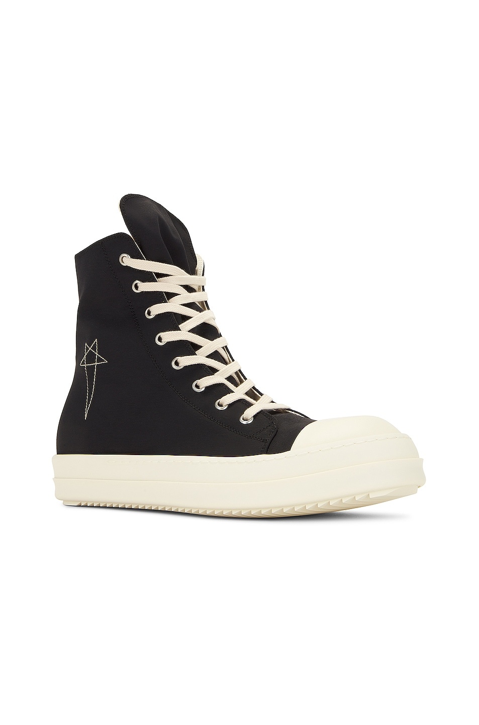 High Top Sneaks with Pentagram Embroidery - 2