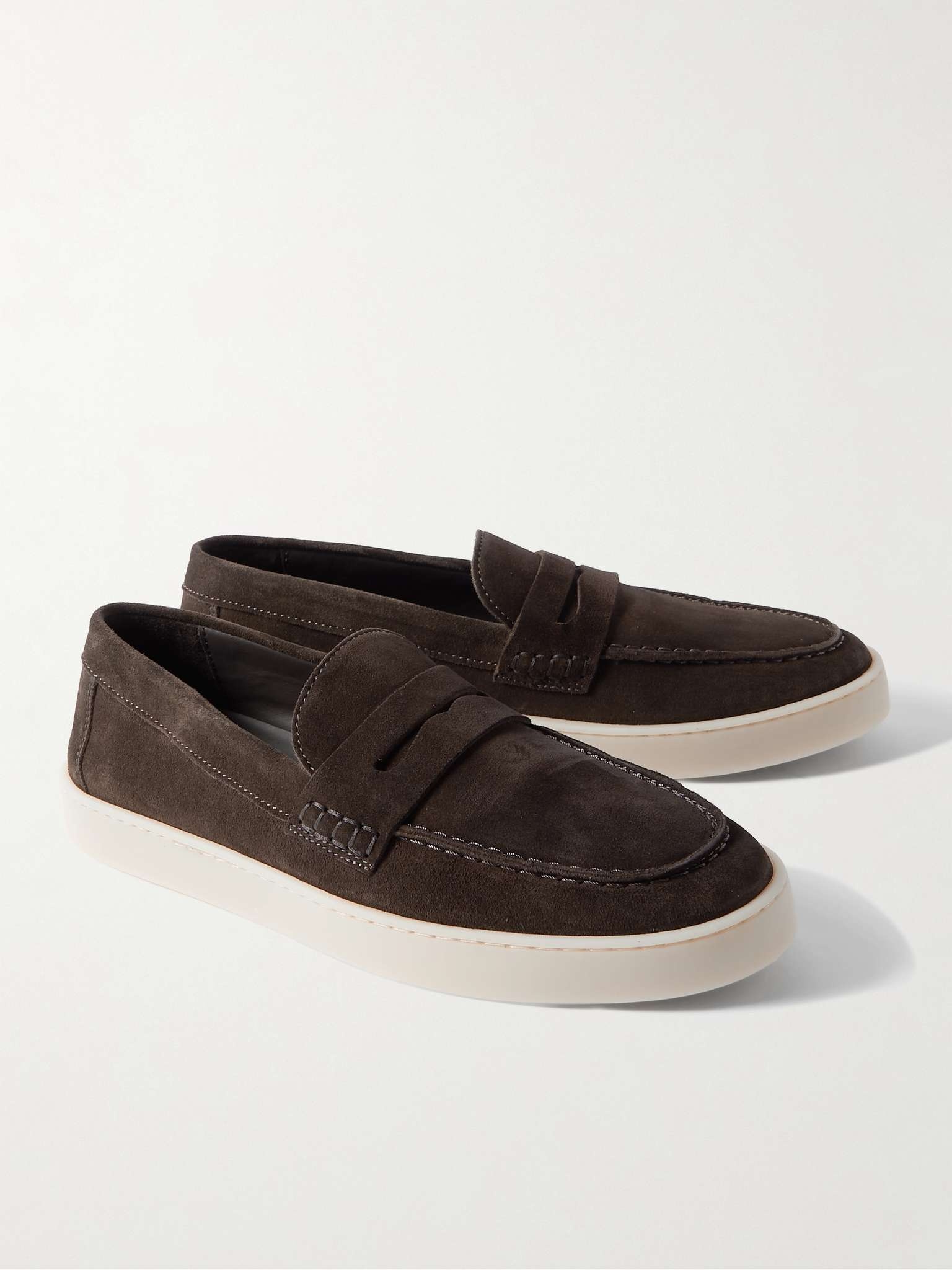 Suede Penny Loafers - 4