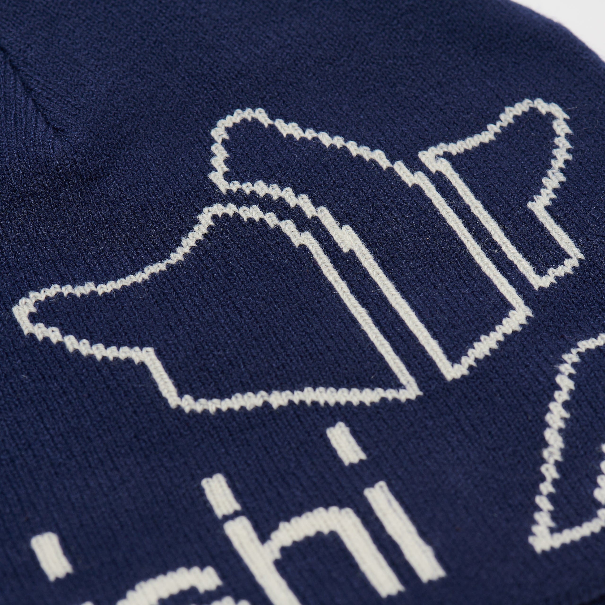 PALACE MAHARISHI NO CUFF BEANIE BLUE - 3