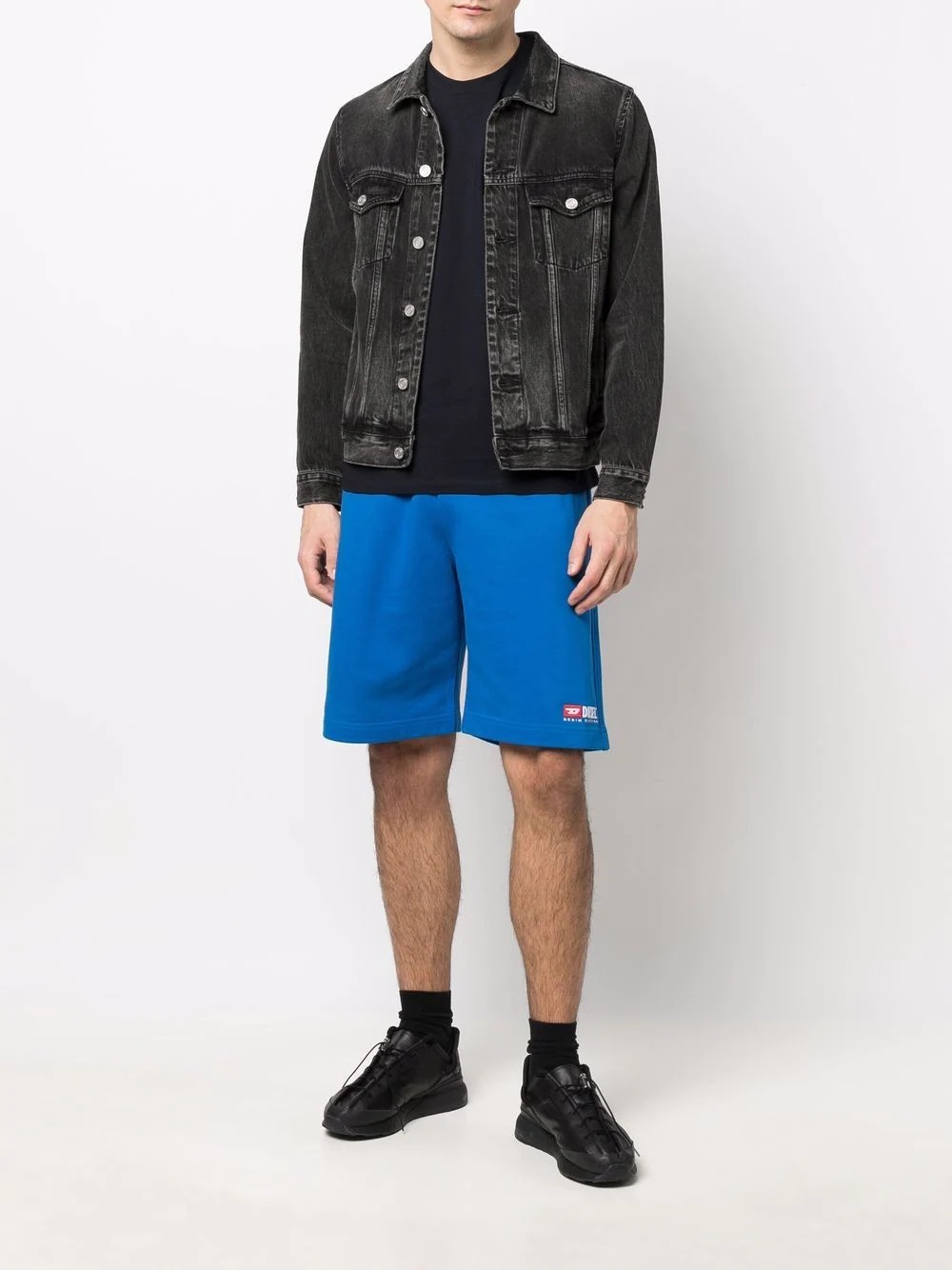 embroidered-logo track shorts - 2