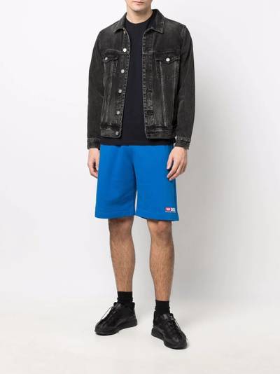 Diesel embroidered-logo track shorts outlook