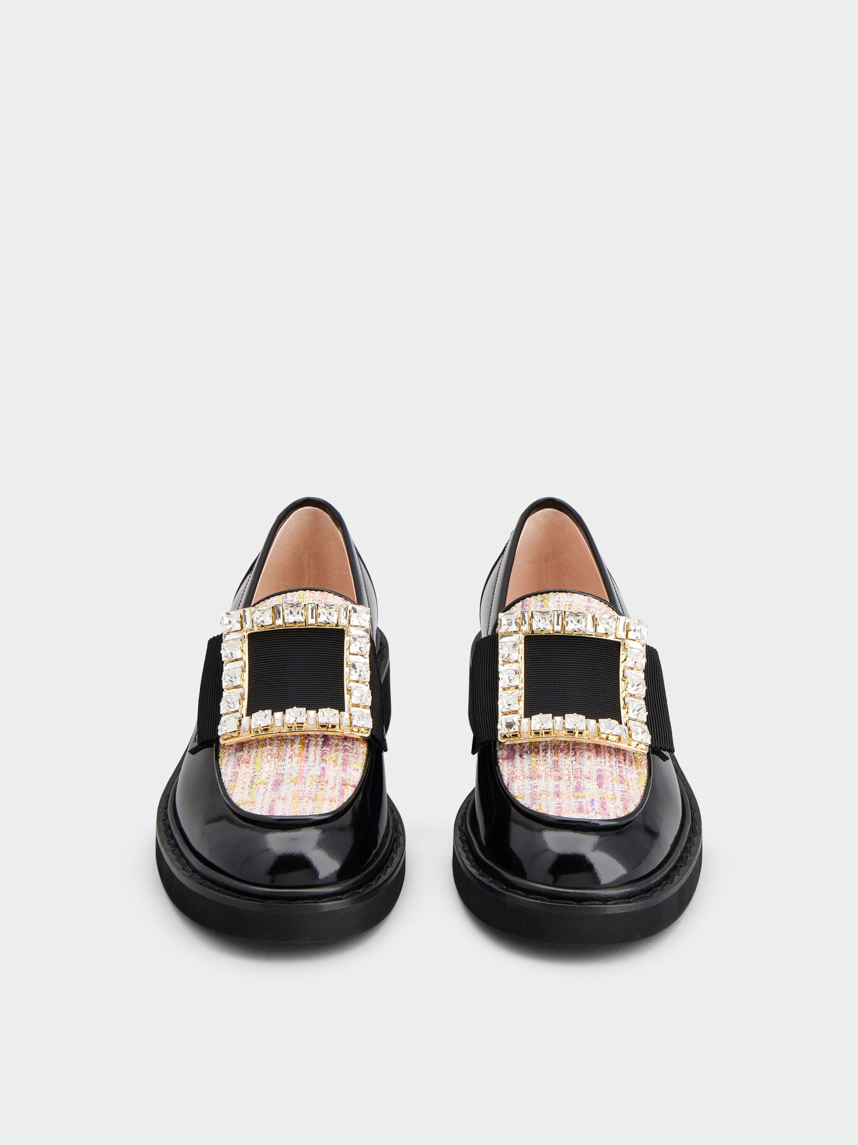 Viv' Rangers Strass Buckle Loafers in Patent Leather - 7