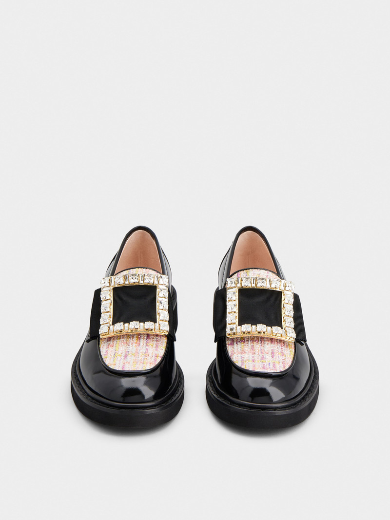 Viv' Rangers Strass Buckle Loafers in Patent Leather 7