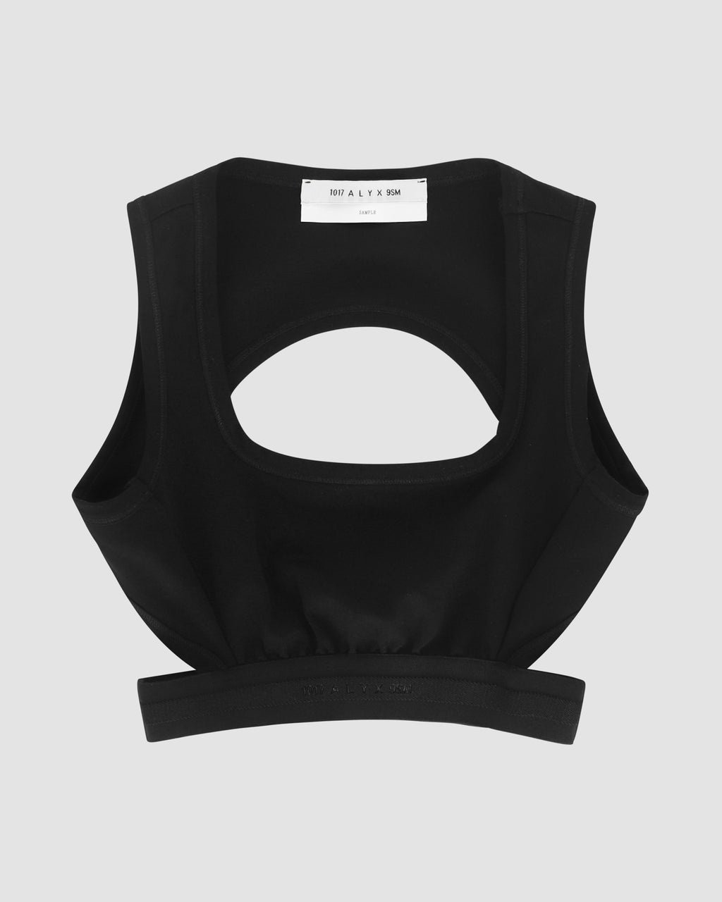 LOGO RIBBING CROP TOP - 1