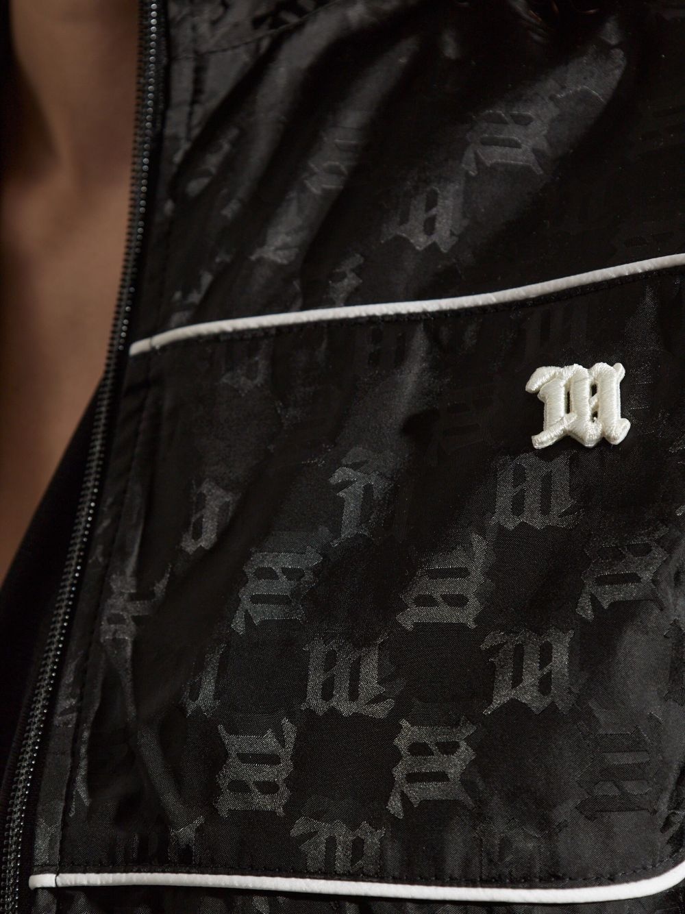monogram-print jacket - 5