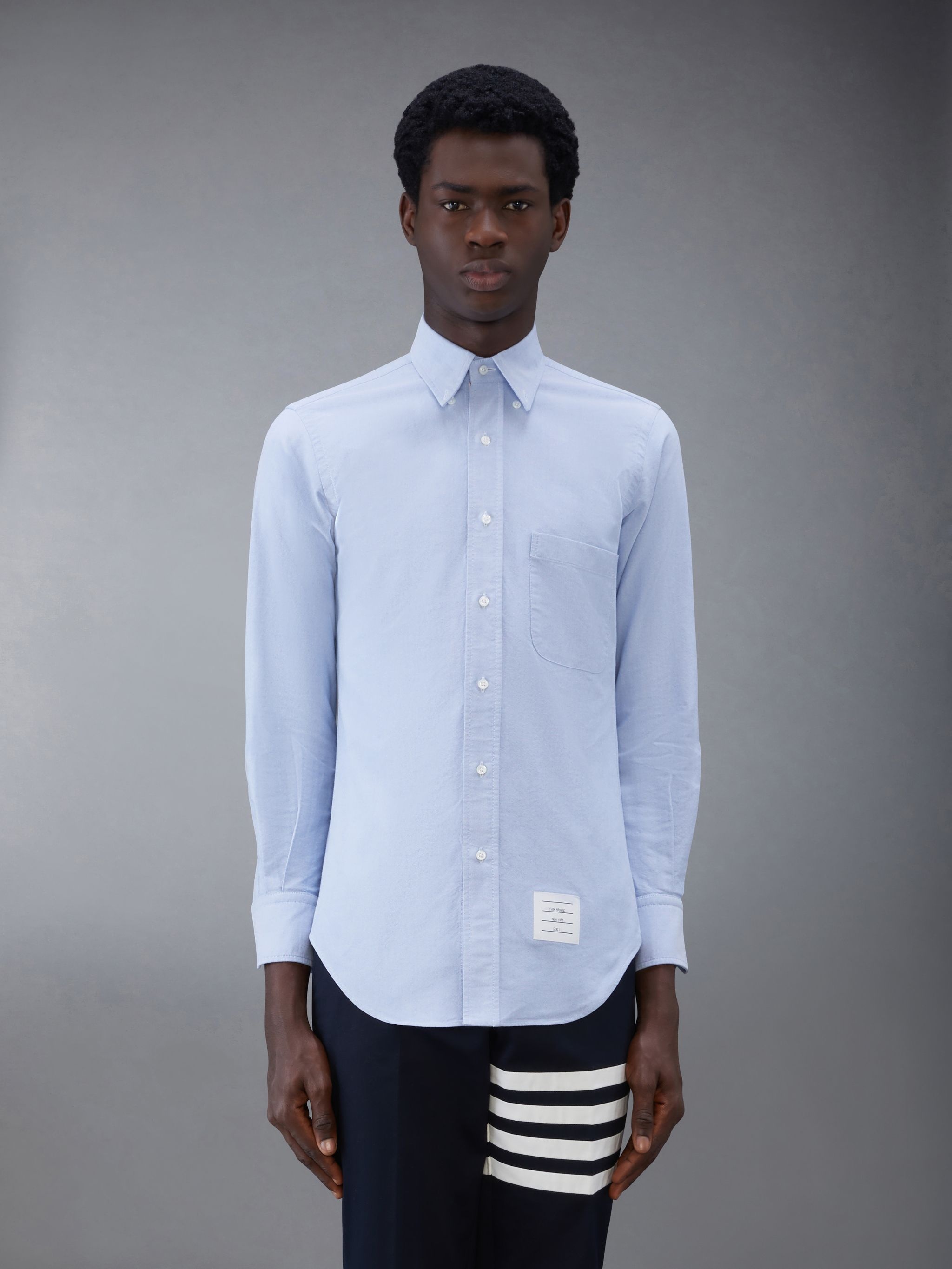 Thom Browne button-up cotton shirt | REVERSIBLE