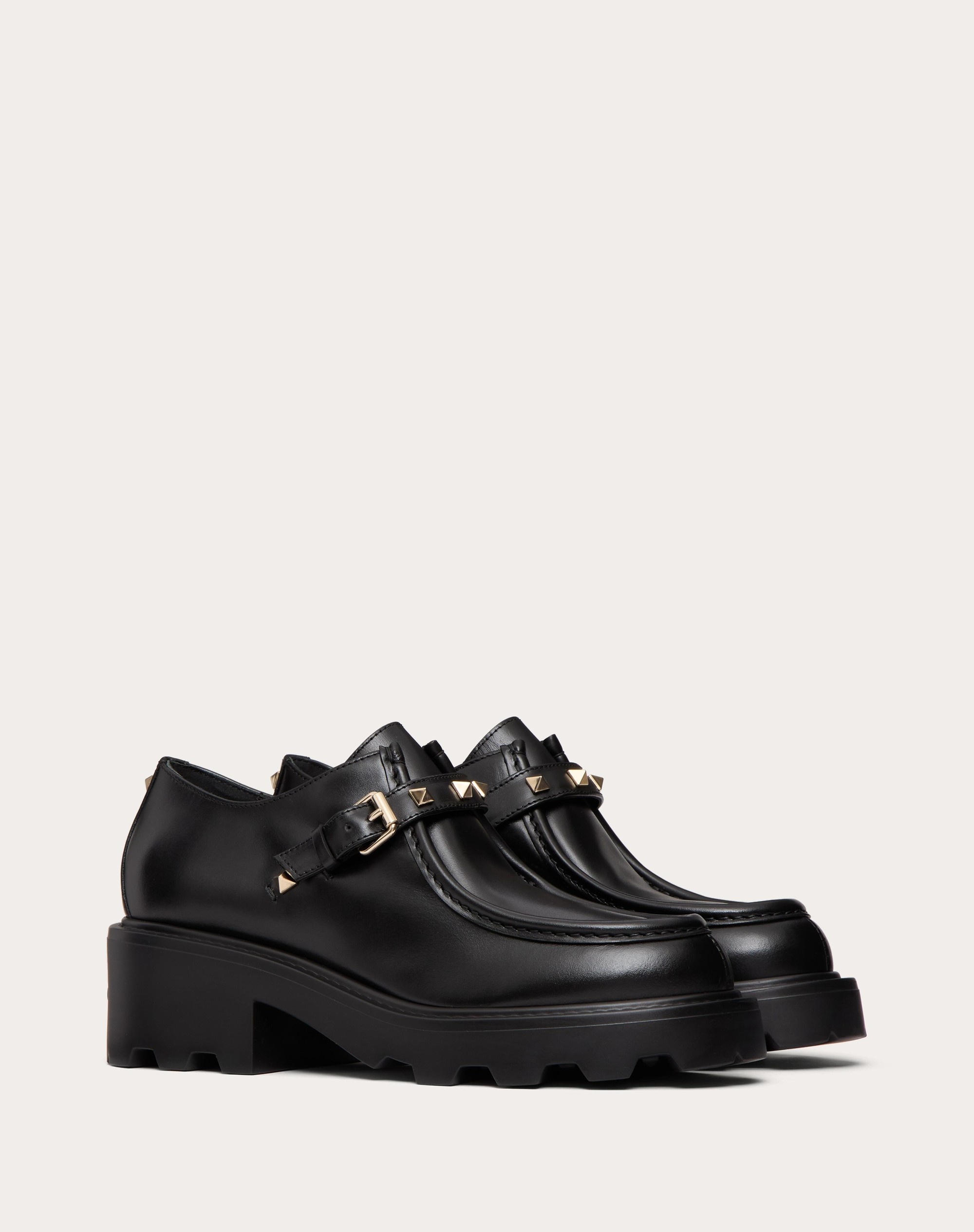 話題の人気 Valentino ROCKSTUD SINGLE MONK STRAP IN CALFSKIN 55MM ネイルチップ・付け爪