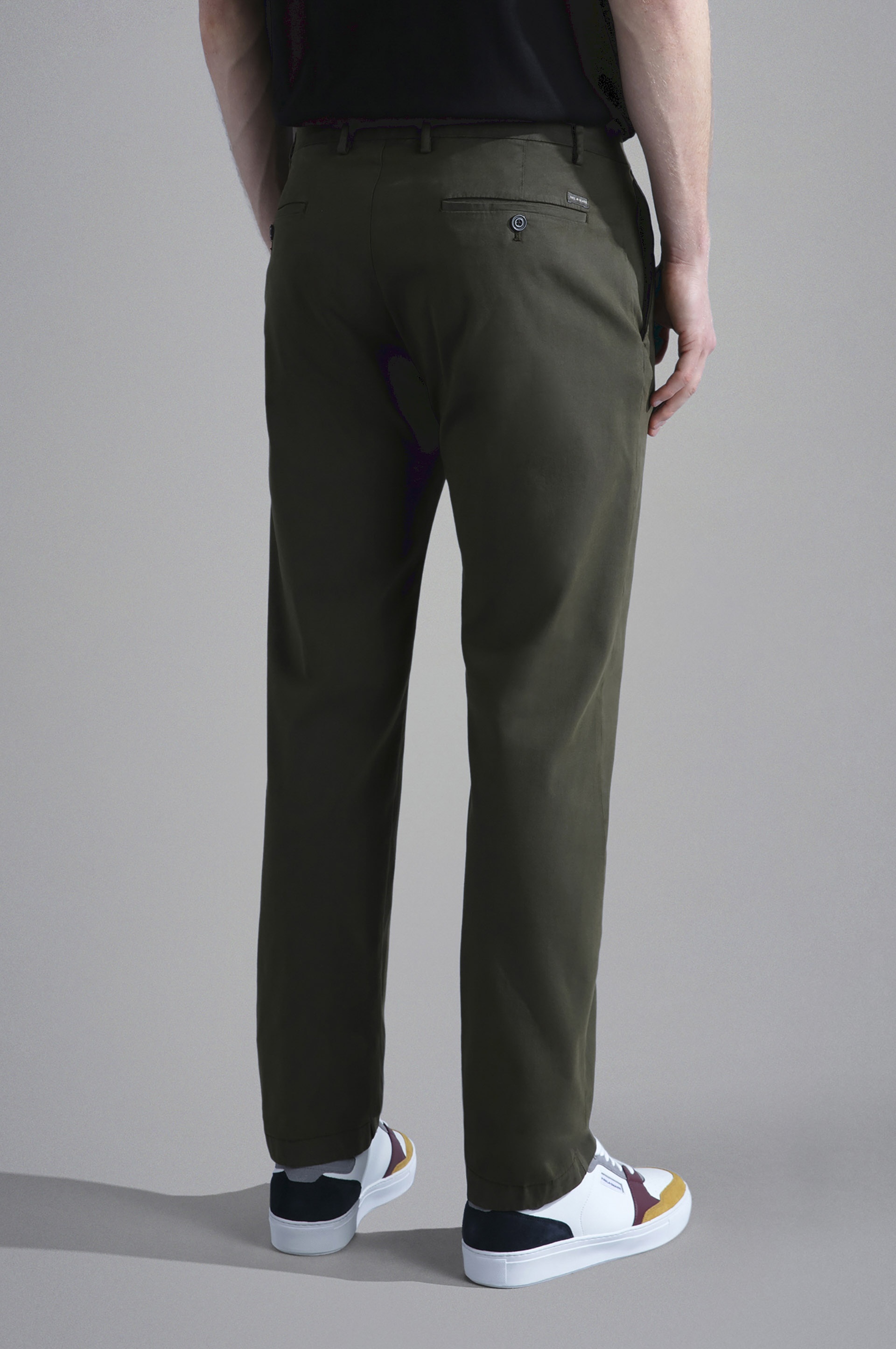 TWILL TENCEL COTTON CHINO TROUSERS - 3