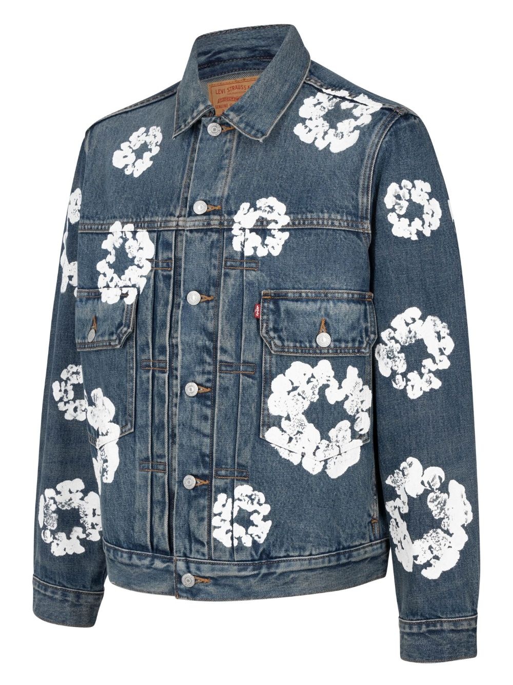 x Levi's wreath-print denim jacket - 2