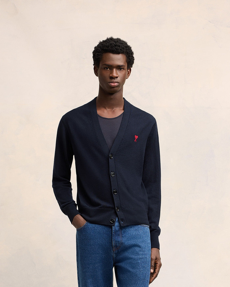 AMI Paris CARDIGAN WITH EMBROIDERY AMI DE COEUR outlook