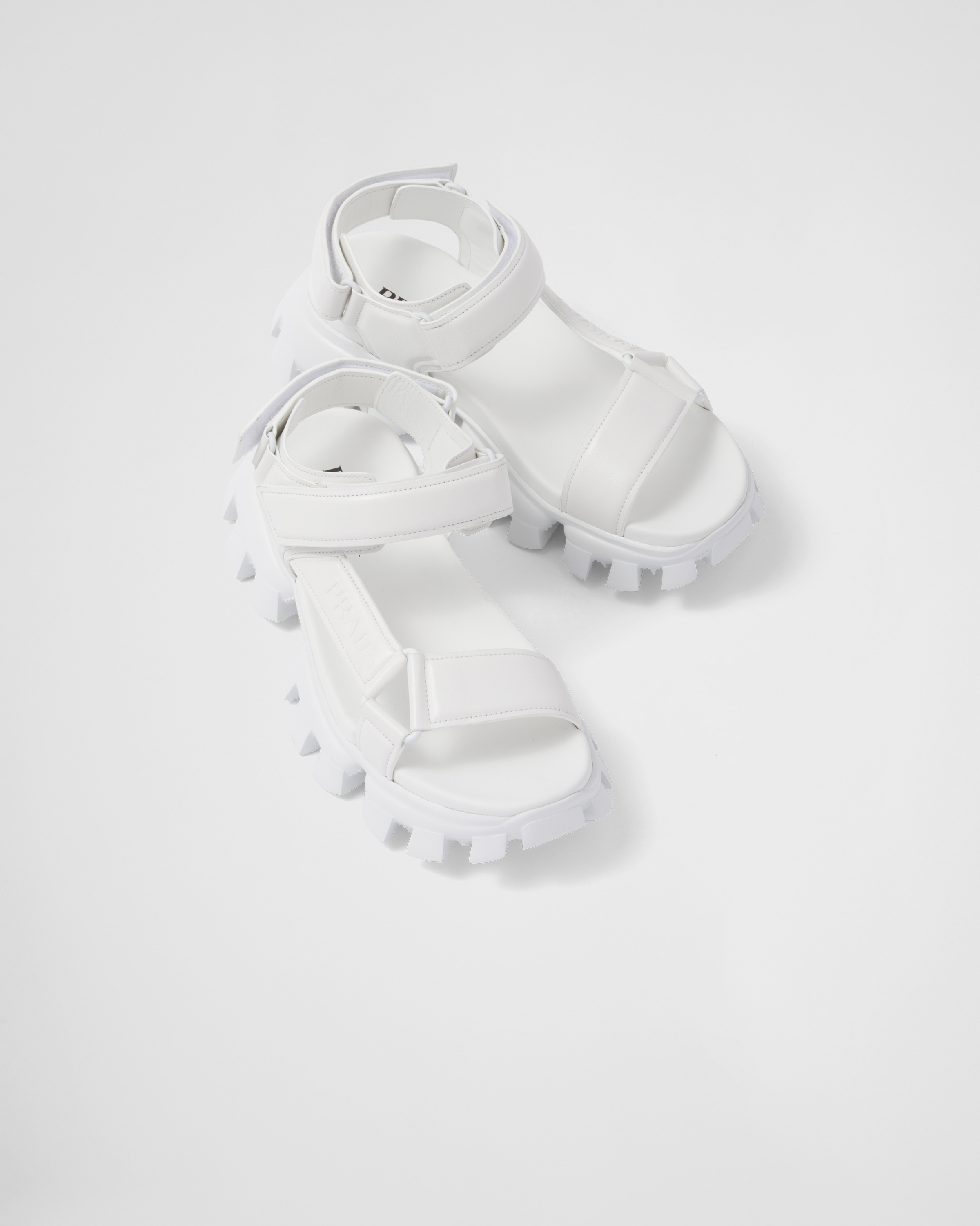Padded nappa leather sport sandals - 4