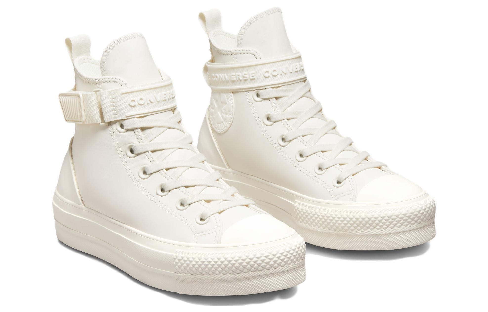 (WMNS) Converse Chuck Taylor All Star Lift Platform Hike High 'Vintage White' A04270C - 3