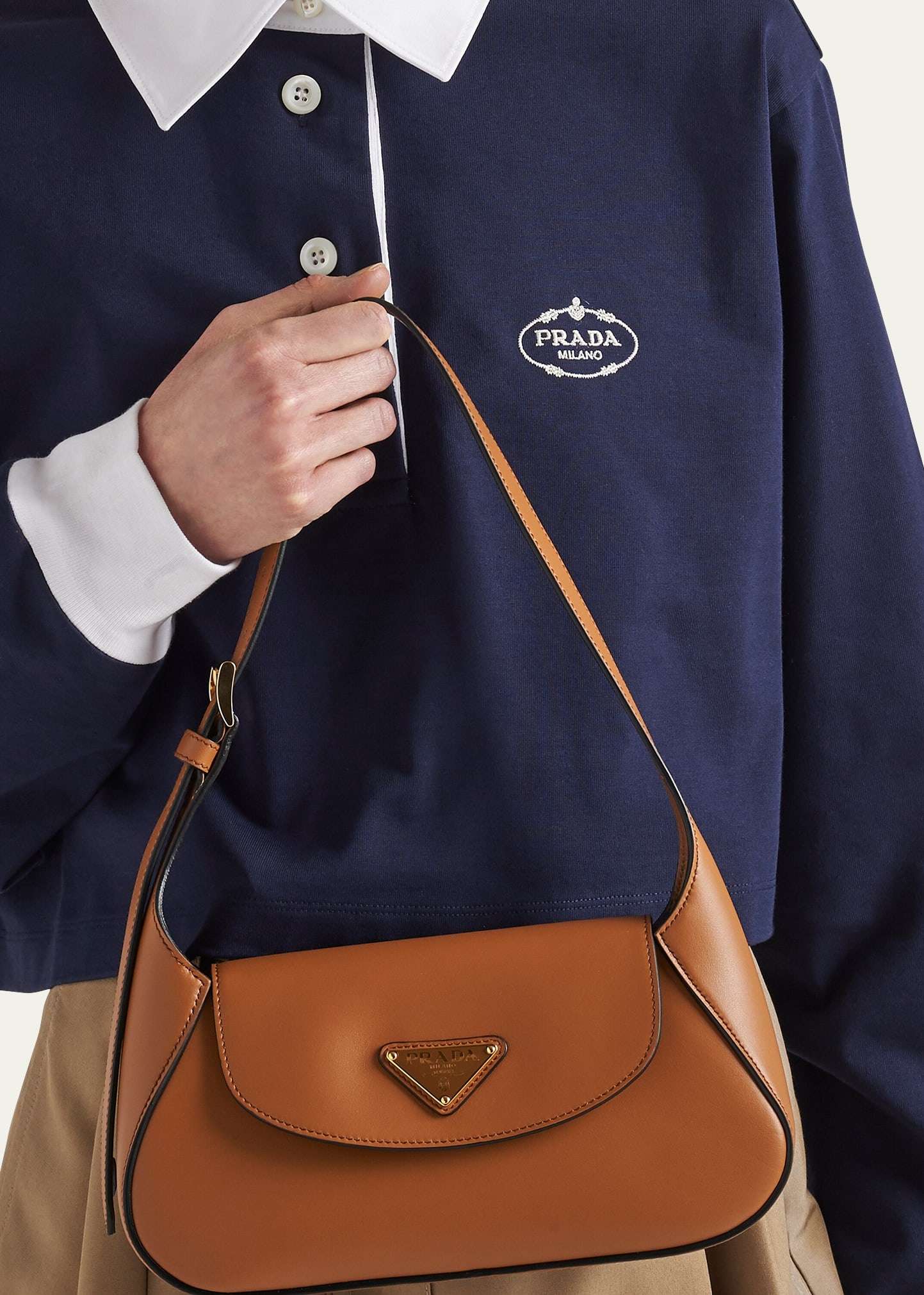 City Flap Leather Shoulder Bag - 2