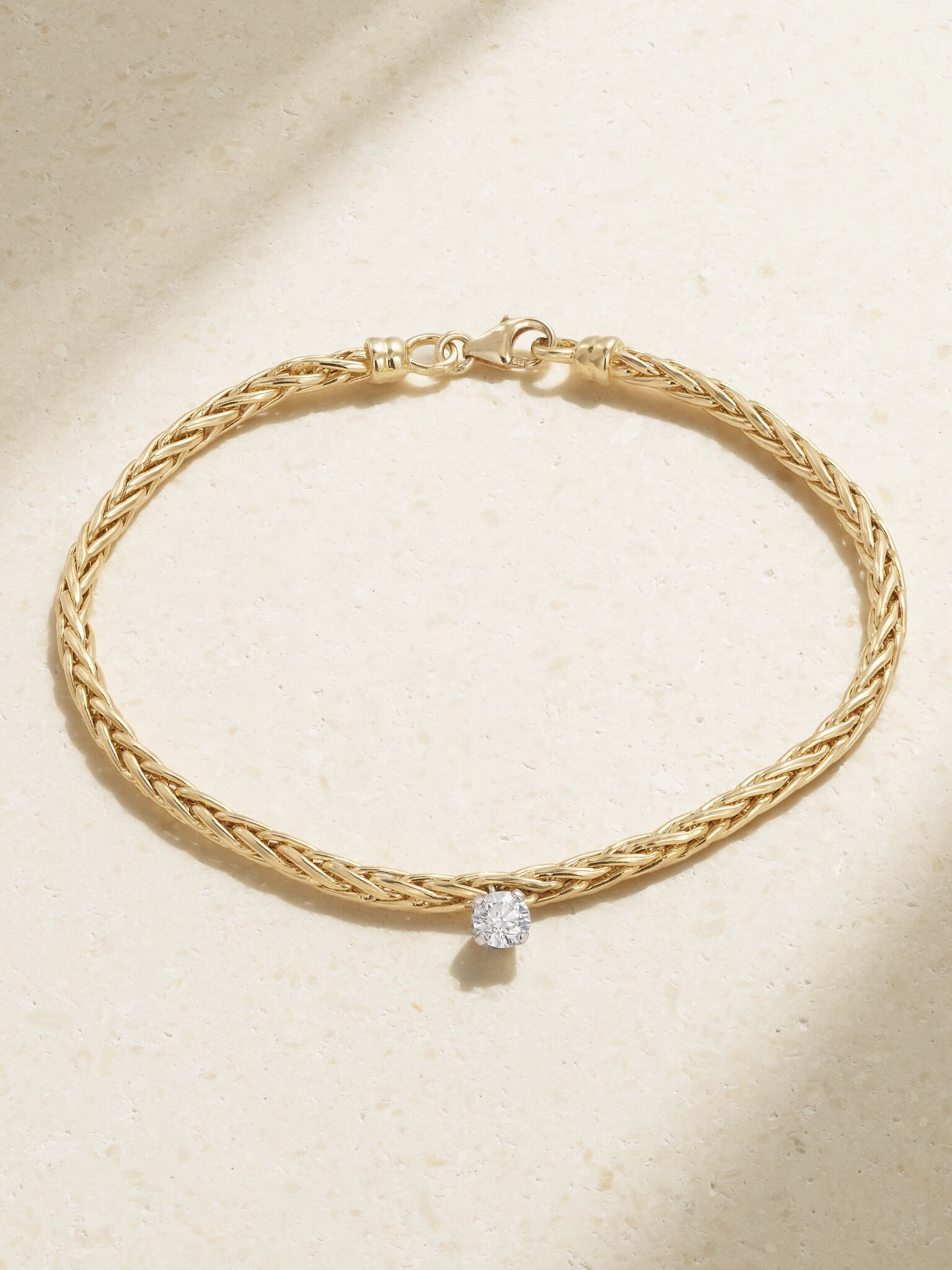 18-karat gold diamond bracelet Gold - 1
