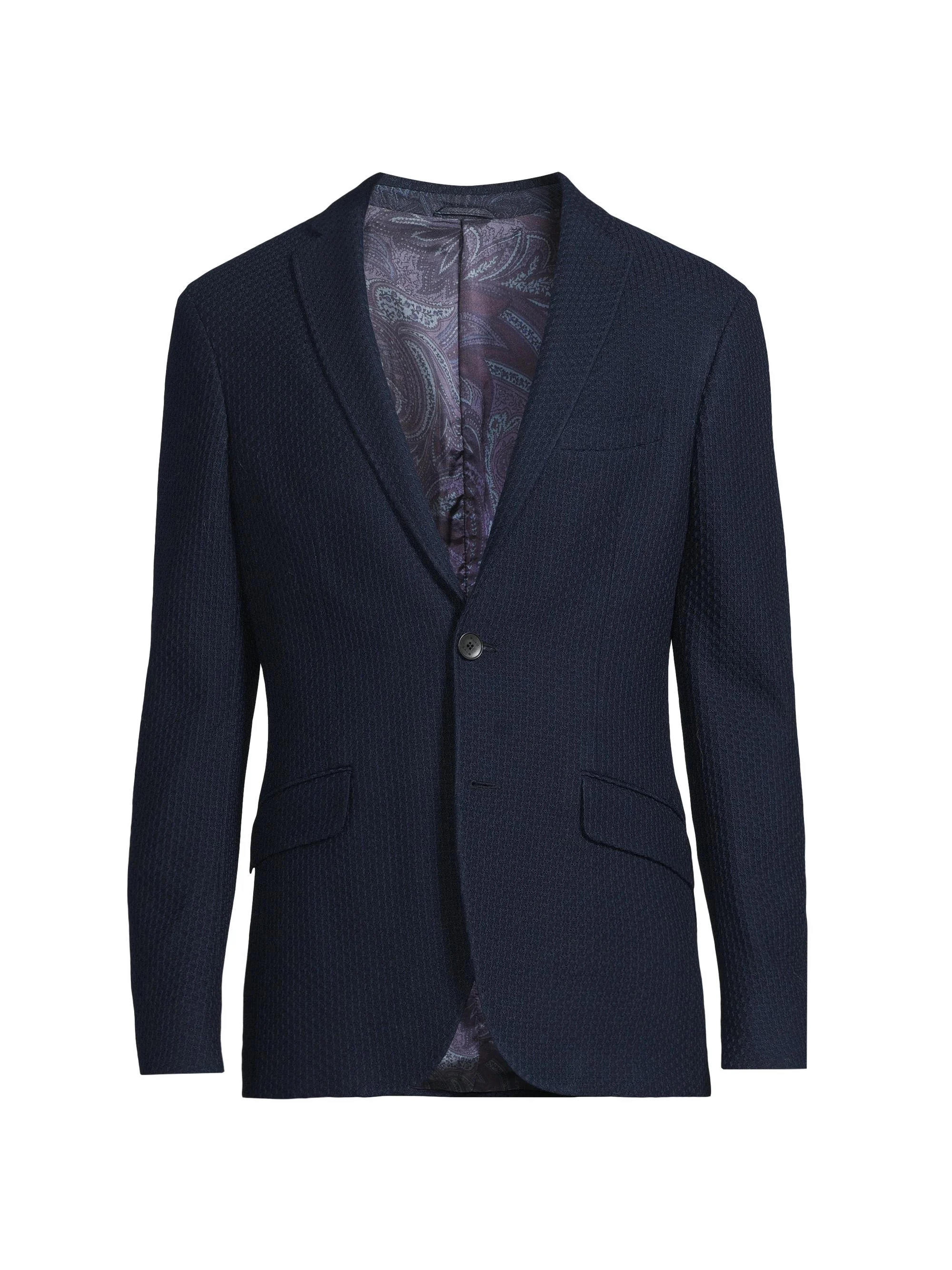 Men's Roma Cotton Jacket - Navy - 1